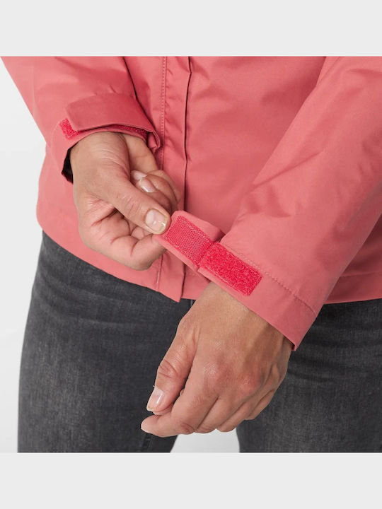 Kurz Damen Puffer Jacke Wasserdicht für Winter Rosa