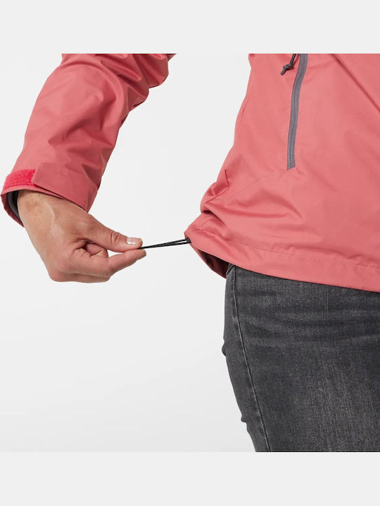 Kurz Damen Puffer Jacke Wasserdicht für Winter Rosa