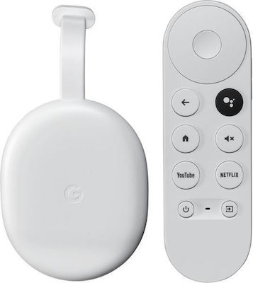 Google Smart TV Stick Chromecast with Google TV Full HD με Bluetooth / Wi-Fi / HDMI και Google Assistant Snow