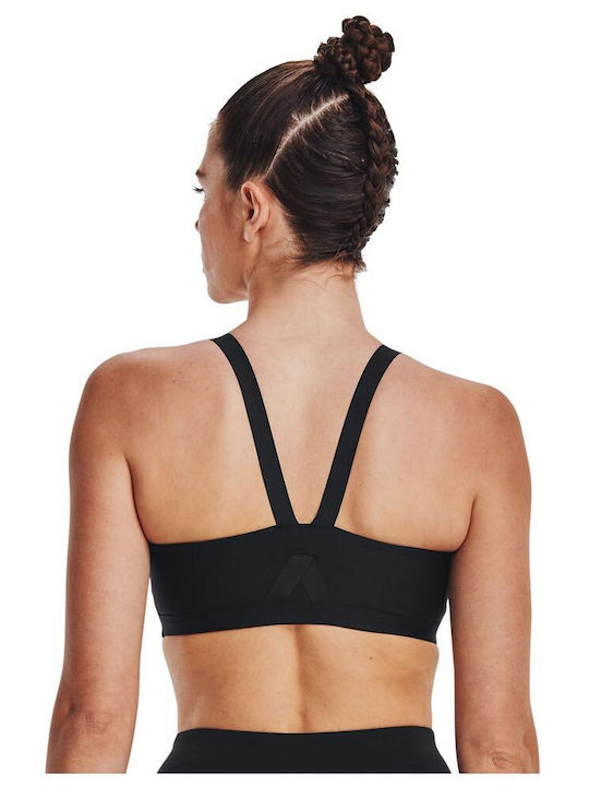 Under Armour Dri-Fit Infinity Mid High Neck Shine Women's Sports Bra without Padding Black