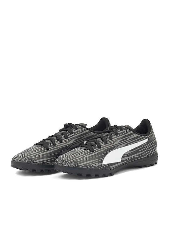 PUMA Rapido III Football Shoes with Molded Cleats Black / White / Castlerock
