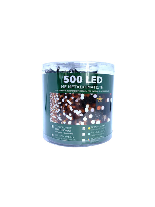 Programmable Christmas LED Light Warm White 32m