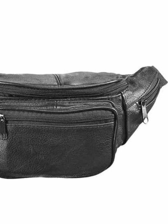 Leather Waist Bag Black