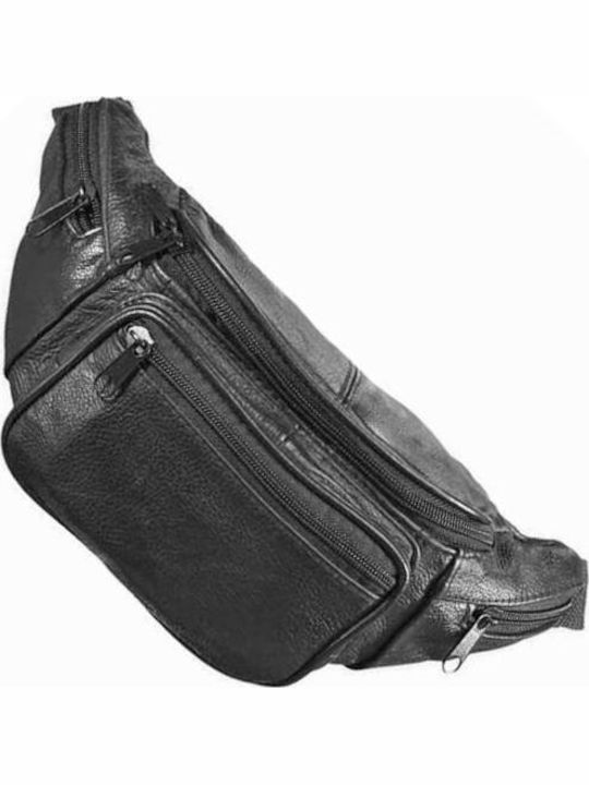 Leather Waist Bag Black