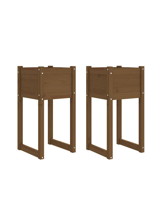 vidaXL Planter Box 40x81cm Set 2pcs in Brown Color 822129