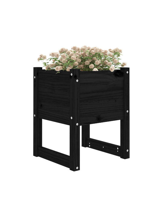 vidaXL Set 2 Blumenkästen Holz Schwarze