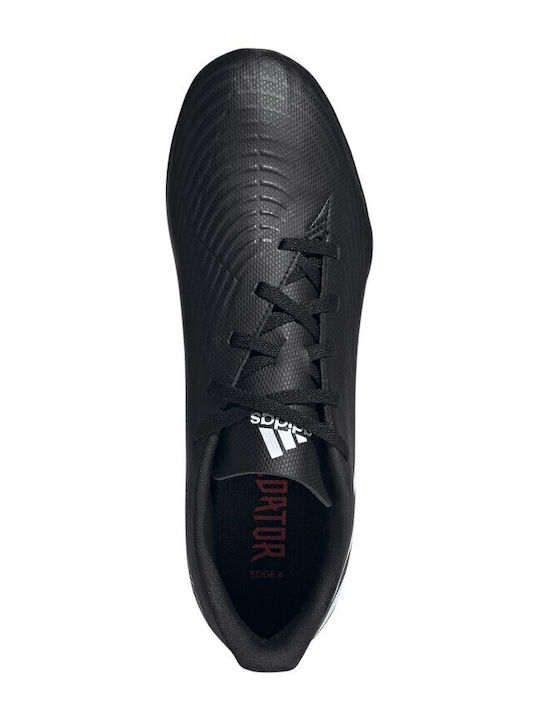 adidas Predator Edge.4 Ποδοσφαιρικά Παπούτσια με Σχάρα TF Core Black / Cloud White / Vivid Red