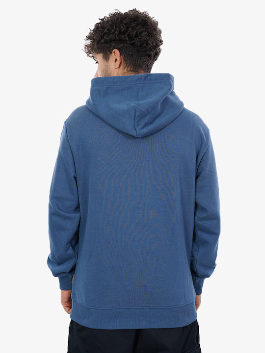 Napapijri B-Telemark Men's Sweatshirt with Hood & Pockets Blue