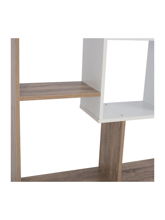 Bookcase White 136x22x136cm