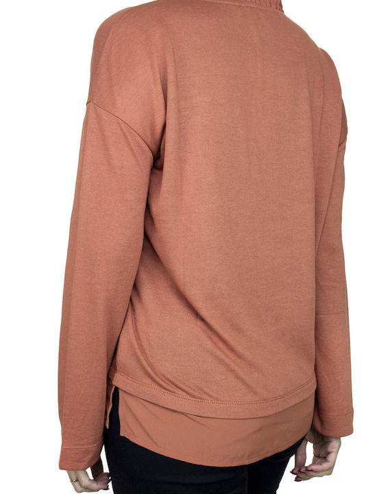 Tom Tailor Damen Bluse Langärmelig Orange