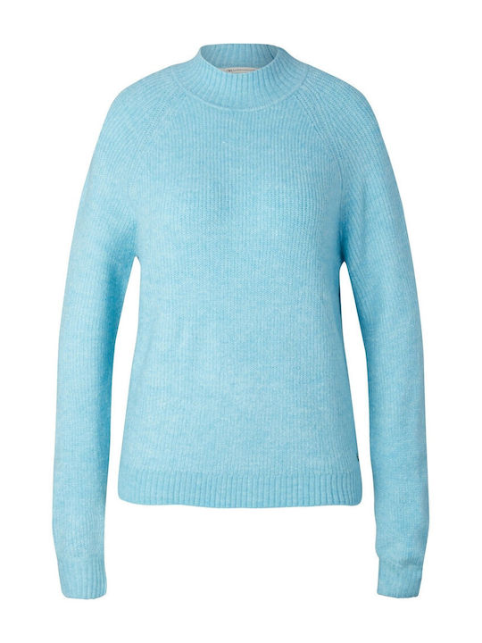 Damen Langarm Pullover Türkis