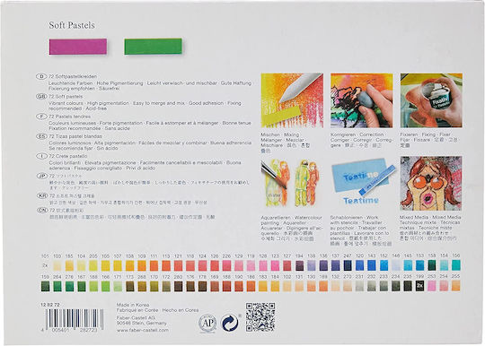 Faber-Castell Soft Pastels Crayons Set 72 Colours