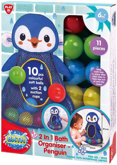 Playgo Penguin Държач за играчки за баня за 6++ месеца
