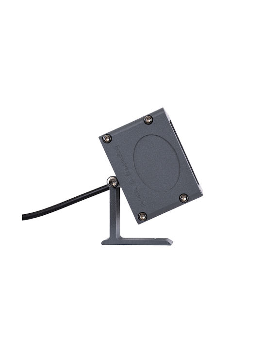 GloboStar Flood-Dany Outdoor Floor Lamp LED Wall Washer 24W with Natural White Light IP65 Gray
