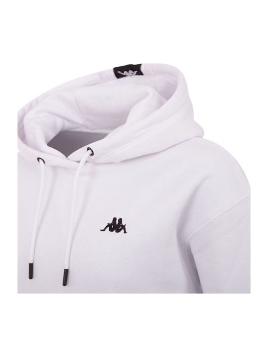 Jamala Mini Athletic Dress Long Sleeve Hooded White