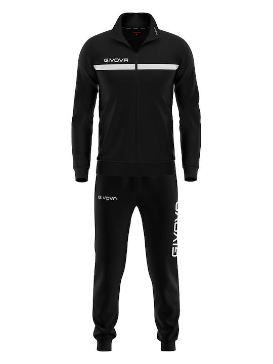 Tuta One Football Tracksuit Glossy with Elastic Black