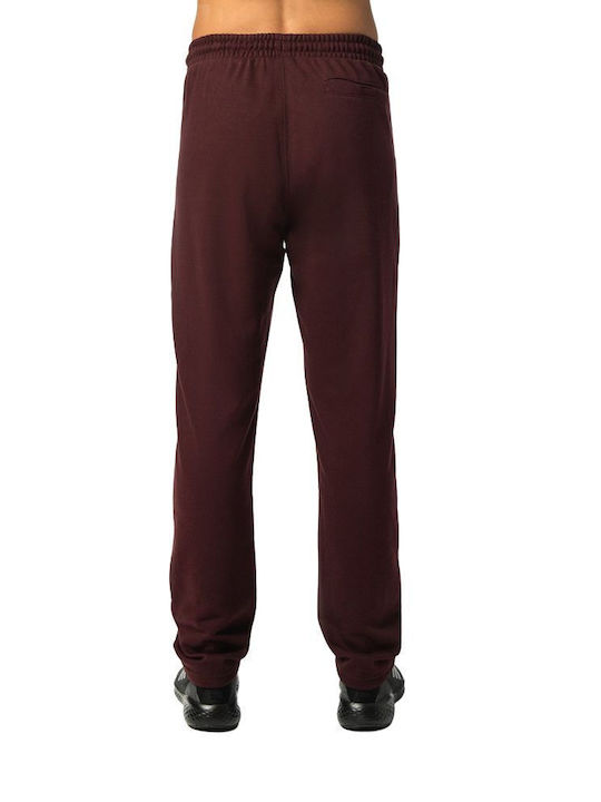 Be:Nation Men's Sweatpants with Rubber Burgundy