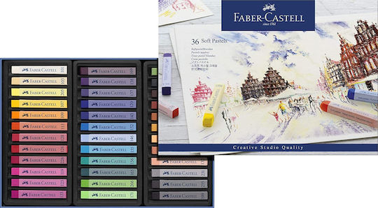 Faber-Castell Soft Pastels Σετ Κηρομπογιές σε 36 Χρώματα