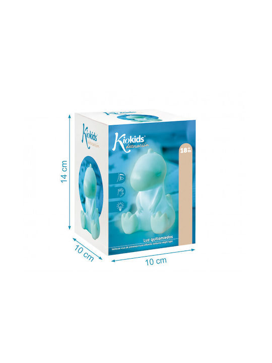 Kiokids Led Παιδικό Διακοσμητικό Φωτιστικό Dino Πράσινο 16x8x11εκ.