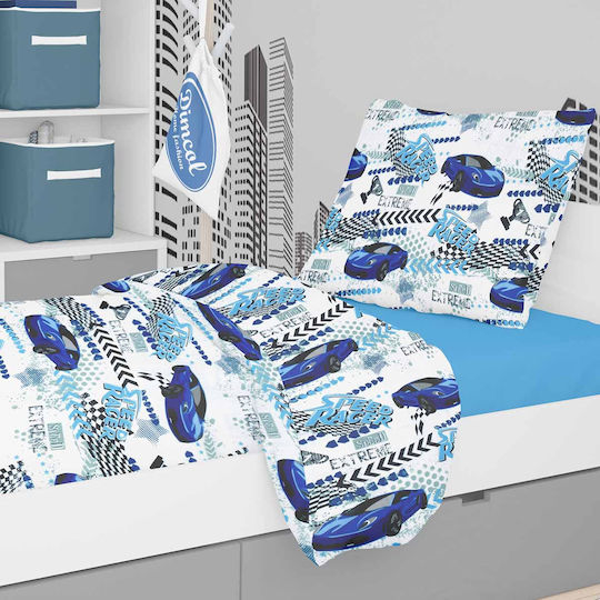 Dimcol Kinderbettlaken Set Einzeln Speed Racer 291 Blau 160x240cm Dimcol Kinderbettlaken Set Einzeln Speed Racer 291 Blau 160x240cm