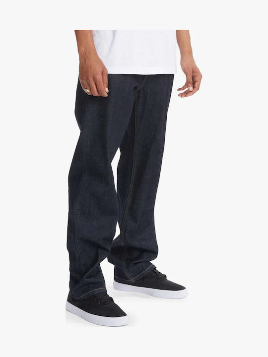 Worker Ανδρικό Παντελόνι Τζιν με Relaxed Straight Εφαρμογή Navy Μπλε