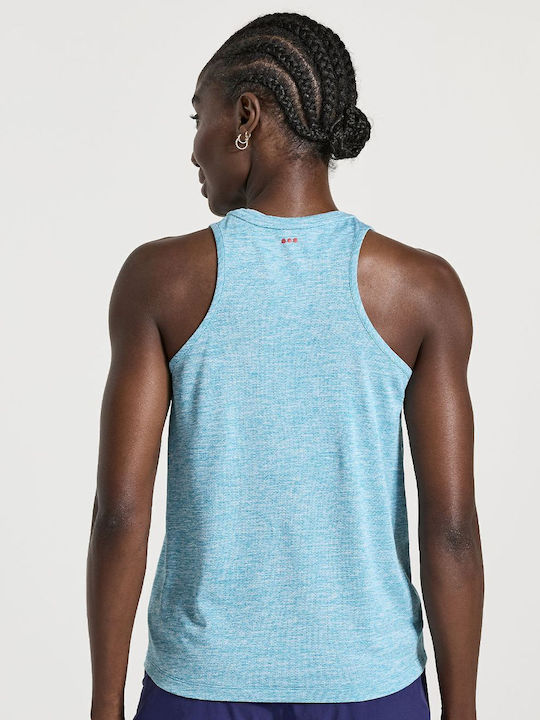 Saucony Stopwatch Singlet Μπλούζα Γαλάζια