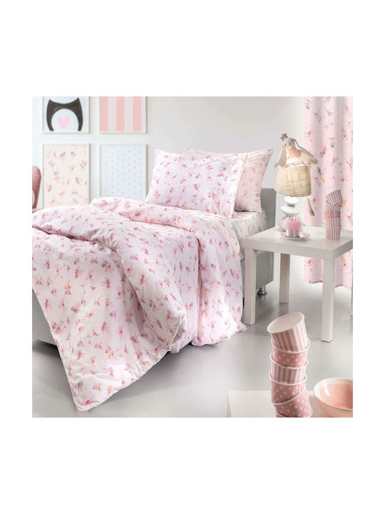 Guy Laroche Sheet Set Single Cotton Fairy Pink 165x250cm 3pcs