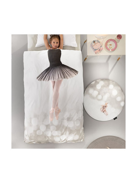 Saint Clair Σετ Σεντόνια Μονά Βαμβακερά Ballet Μπεζ 170x250cm 2τμχ