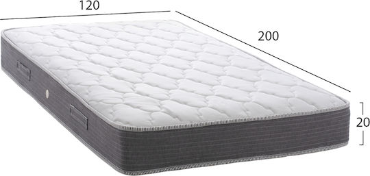 HomeMarkt Dreamtopia Lullaby Ημίδιπλο Ορθοπεδικό Στρώμα Διπλής Όψης 120x200x20cm με Ελατήρια