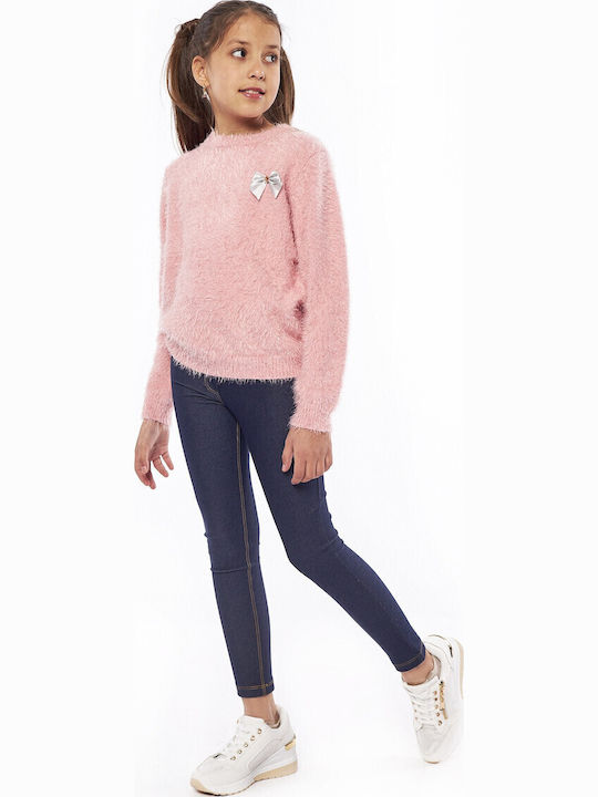 Kinder Leggings Lang Blau