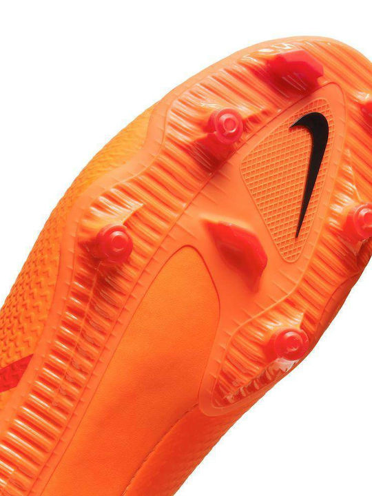 Nike Phantom GT2 Academy Low Football Shoes MG with Cleats Laser Orange / Total Orange / Bright Crimson / Black