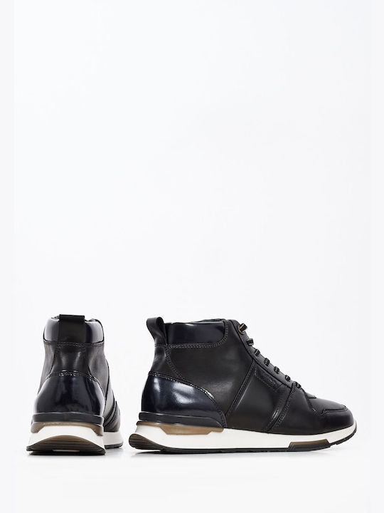 Leder Schwarz Herrenstiefel