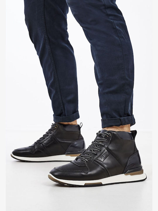 Leder Schwarz Herrenstiefel