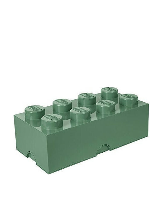 Lego Kids Plastic Toy Storage Box 8-Stud Green 50x25x17cm