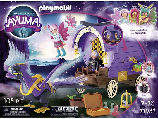 Playmobil Ayuma Fairy Carriage with Phoenix Bird for 7-12 years old