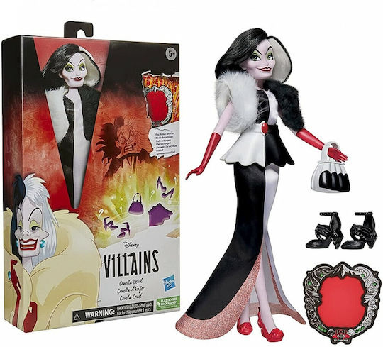 Hasbro Villains Cruella Κούκλα για 5+ Ετών 27εκ.