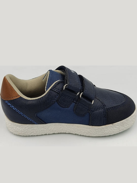 Kids Sneakers with Scratch Navy Blue