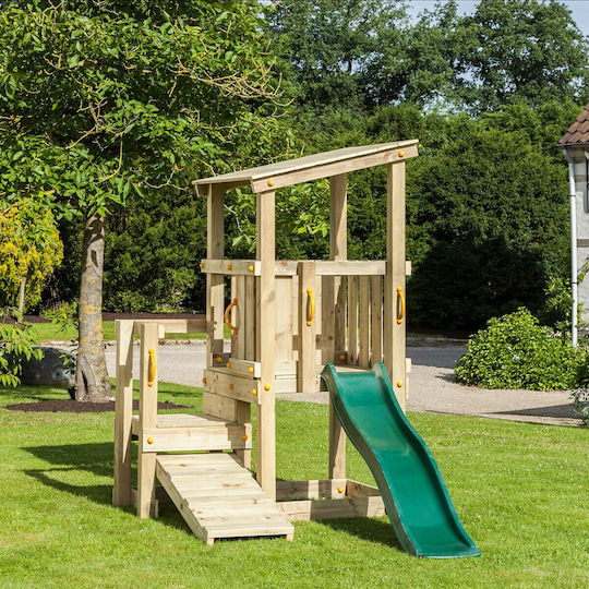 Showood Holzturm Spielplatzspielzeug Cascade mit Rutsche Mehrfarbig