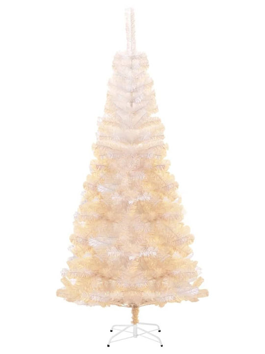 Christmas White Tree with Metallic Base H180cm