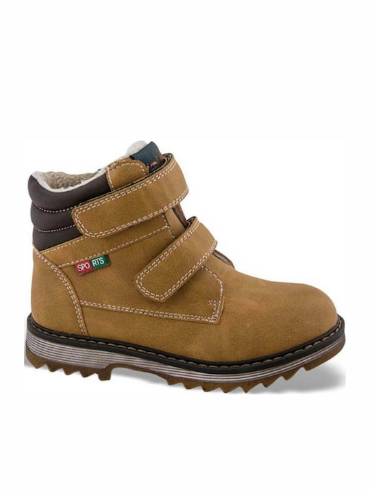 Ghete Copii cu Velcro Maro