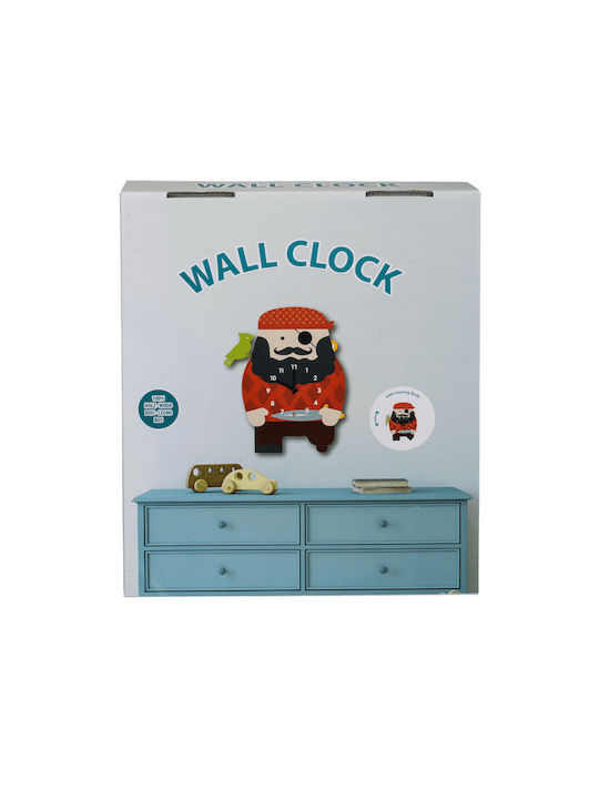 Out of the Blue Kids Wall Clock Wooden with Pendulum 21x29cm