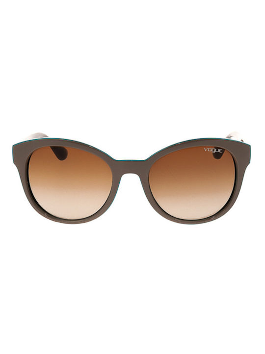 Vogue VO2795S 2041/13 Women's Sunglasses with Beige Plastic Frame and Brown Gradient Lens VO2795s 204113