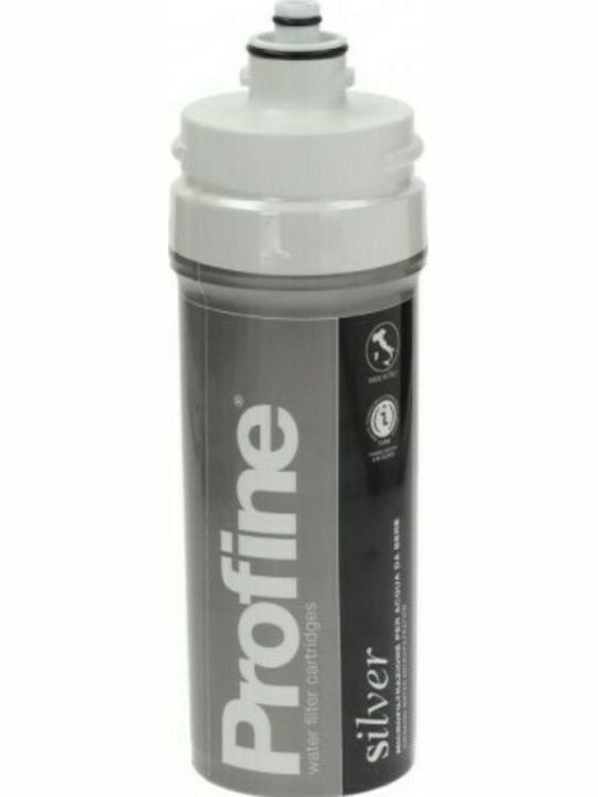 Profine Under Sink Water Filter Replacement made of Activated Carbon Silver Small 0.5 μm