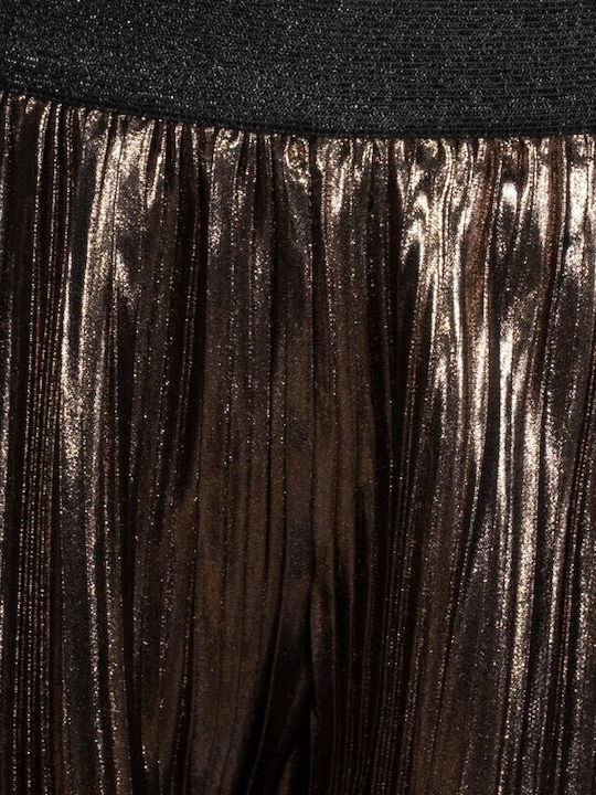 Kids' Fabric Palazzo Pants Gold
