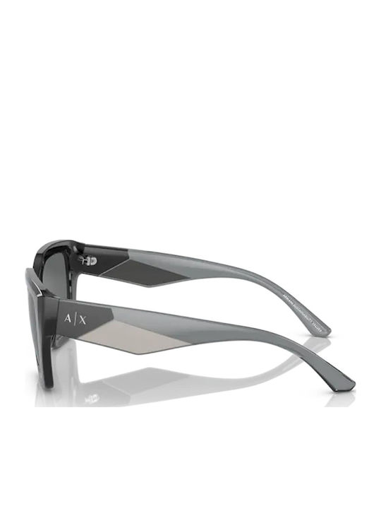 Armani Exchange Мъжки Слънчеви Очила с Черна Пластмасова Рамка и Сиви Стъкла AX4125SU 815887