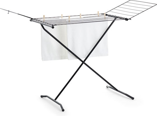 Rayen Folding Floor Metallic Clothes Drying Rack with 18m Hanging Length