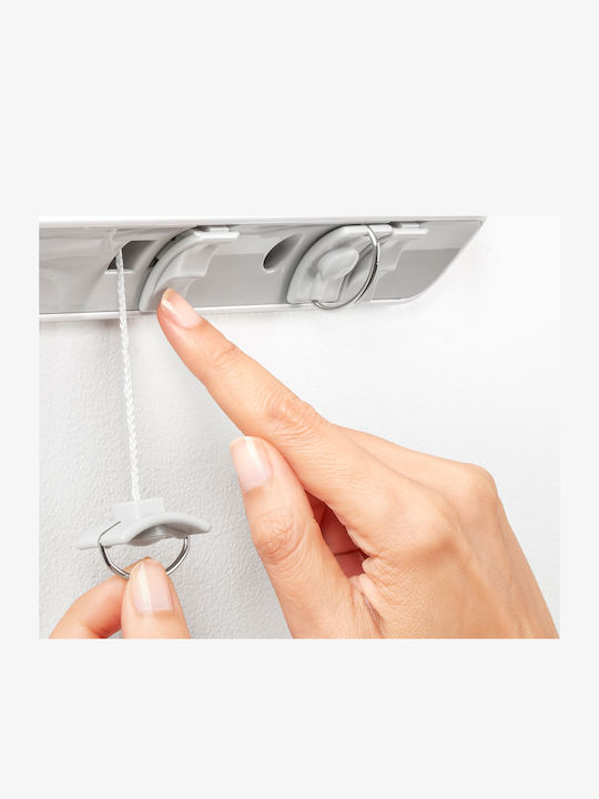 Rayen Plastic Folding Wall Mounted Clothes Drying Rack with Hanging Length 10m