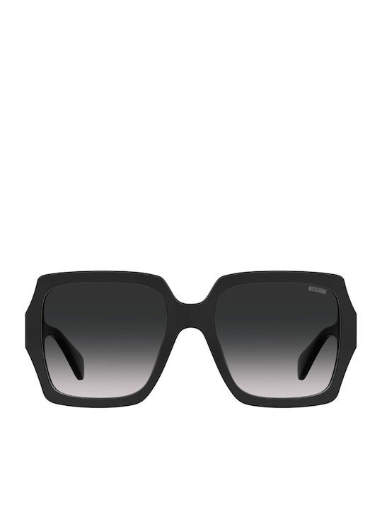 Moschino Women's Sunglasses with Black Plastic Frame and Black Gradient Lens MOS127/S 807/9O