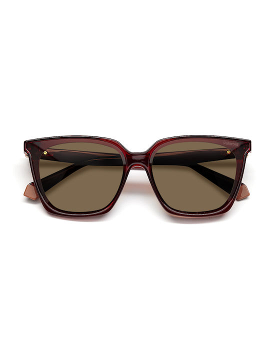 Polaroid Feminini Ochelari de soare cu Burgundy Cadru și Maro Polarized Lentilă PLD6160/S C9A/SP