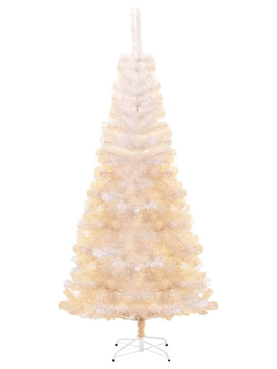 Christmas White Tree with Metallic Base H210cm